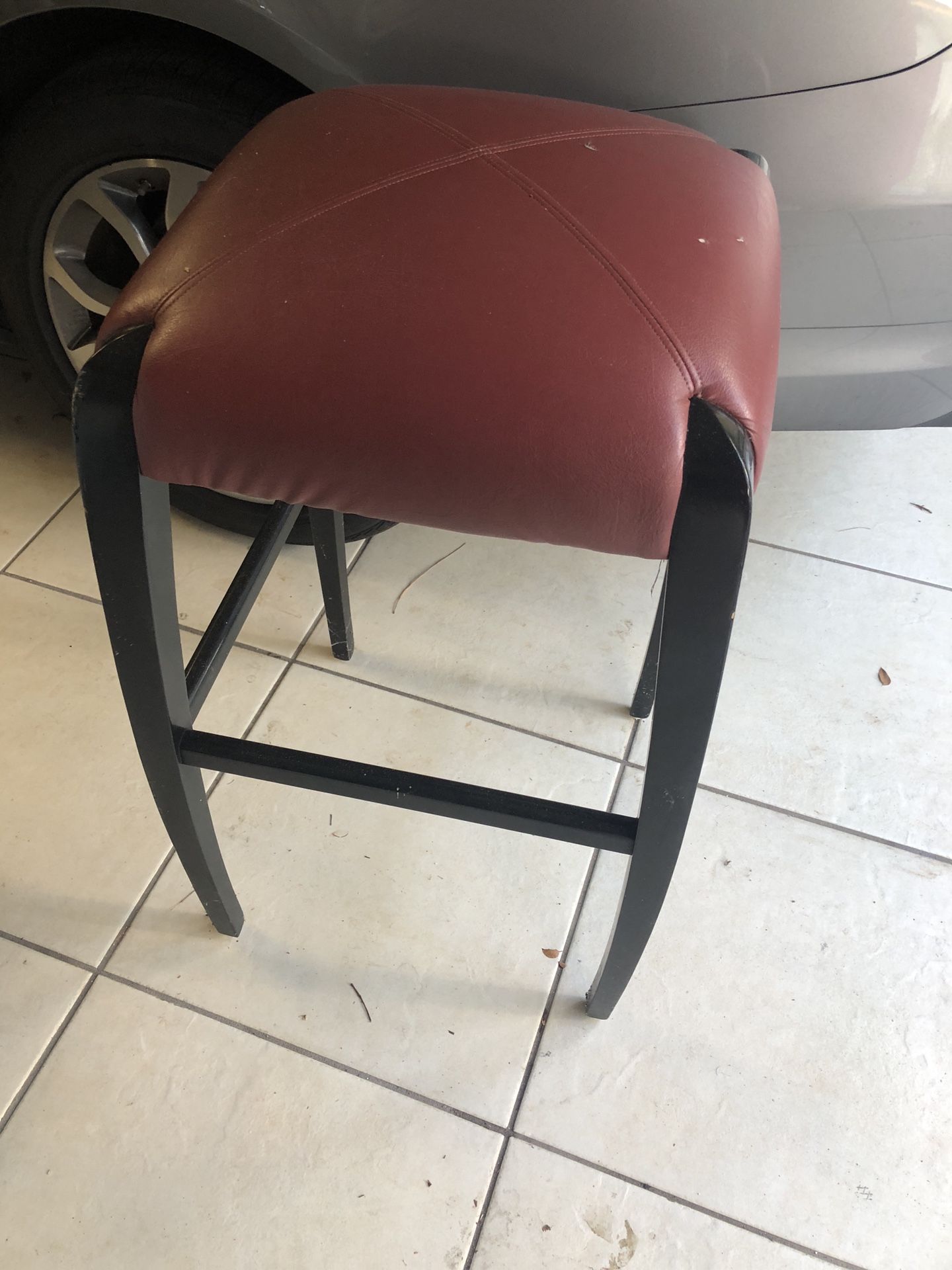 Red bar stool