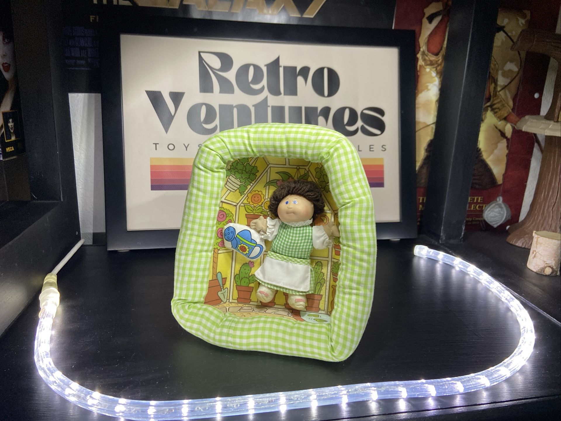 Cabbage Patch Kids Pin-Ups Mini Doll Coleco 1983 Greenhouse Hang Stand VG+