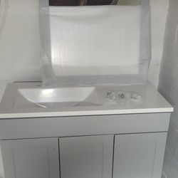 Gray Bathroom Vanity