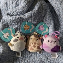 Squishmallow Keychain WITH TAG