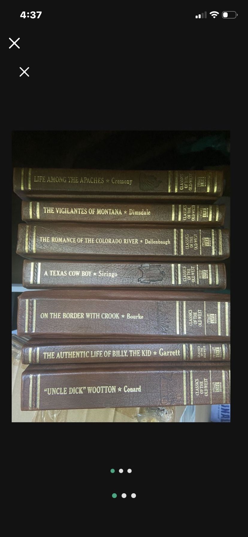 Seven Leatherback Time Life Classics; Classics Of The Old West Collection