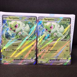 Sprigatito EX X2 bundle (pokemon tcg)