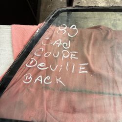 80 81 83 84 85 87 Cadillac Fleetwood Sedan Deville Rare Windshield Window Baldy Non Vinyl Cut Rear Windshield Lowrider Cadi Custom Hard to Find  