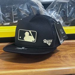 Los Angeles rams foam trucker hat black color