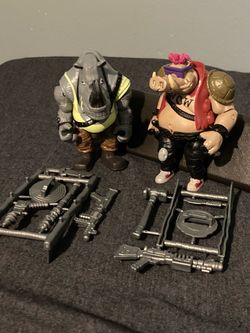 Bebop and Rocksteady Mutant Mayhem Figures