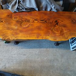 Live Edge Wood Coffee Table/bench