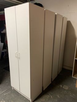 (4 ) WHITE CABINETS $60 ea. By Buffalo n Washington