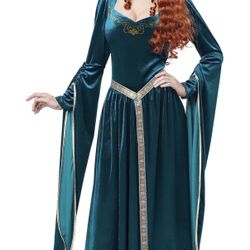 New Princess Fiona Shrek Guinevere Teal Green Princess Costume Size Medium