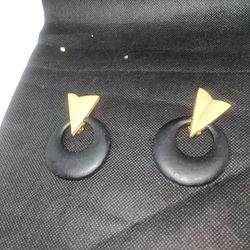 Vintage Tribal Dangle Clip Earrings