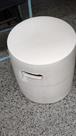 Indoor outdoor out. Do garden stool table. Hand-fired handmade. $50 firm