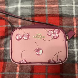 Pink Cherry Coach Purse 