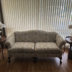 Vintage Couch & End Tables 