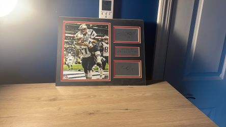 Tob Brady X Rob Gronkowski Double Signature