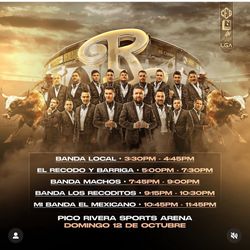 Banda El Recodo 2 VIP TICKETS FOR $200 
