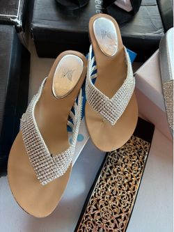 Silver sandals