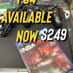 PS4 AVAILABLE NOW 