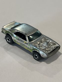 Vintage 1977 Hot Wheels Super Chromes Heavy Chevy Dark Green & Yellow Side Loose