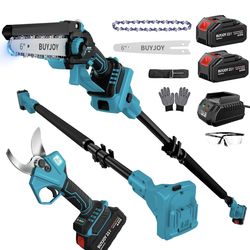 4-in-1 Pole Saw & Electric Pruning Shears