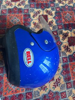 Bell Blue Helmet with Visor