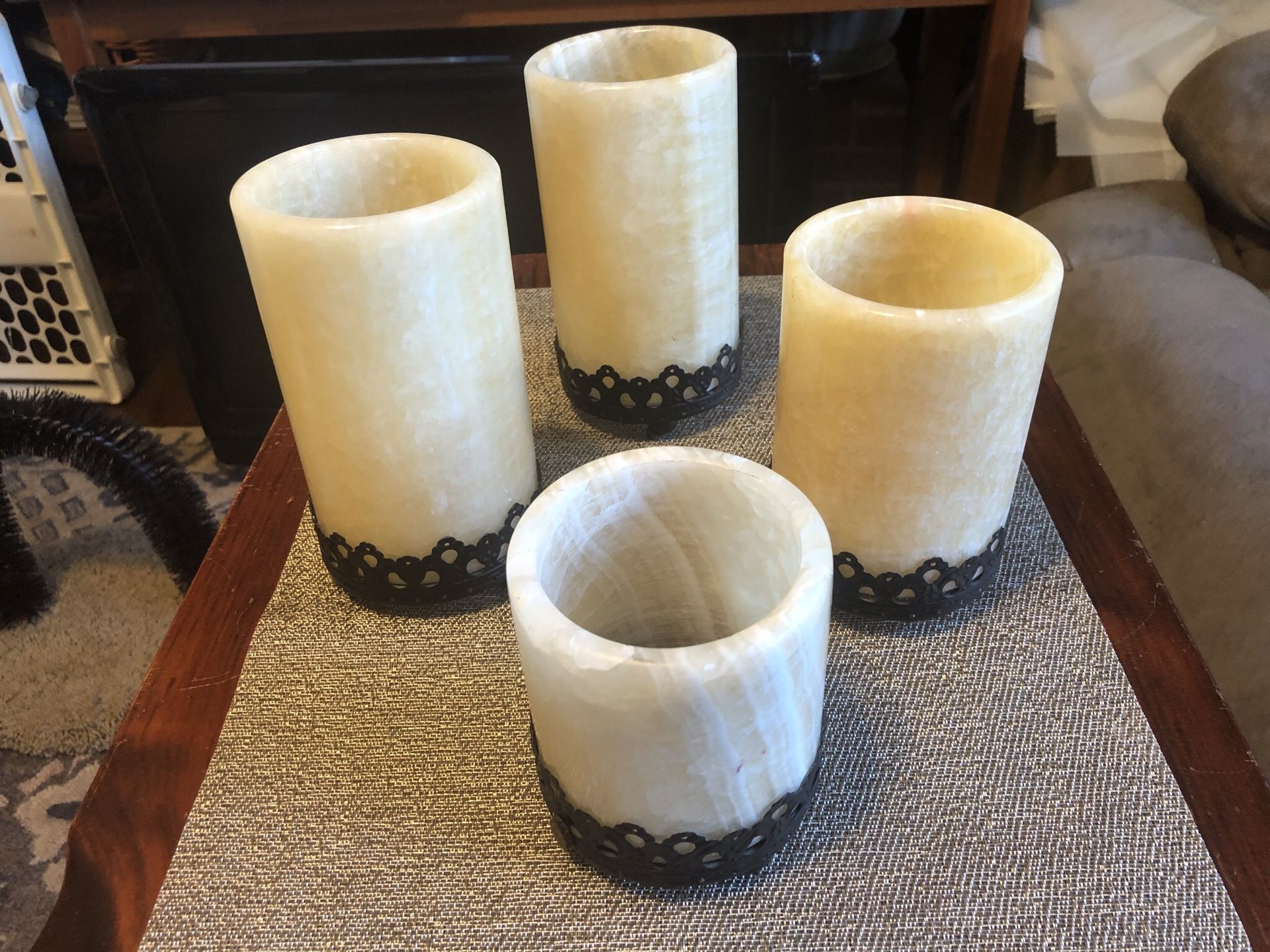 Marble candle in great condition