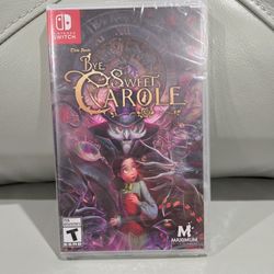 New Sealed Bye Sweet Carole Nintendo Switch Game