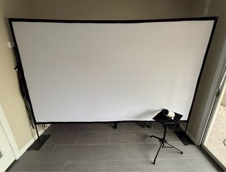 Home Theater Projector + 120” Screen – Complete Set