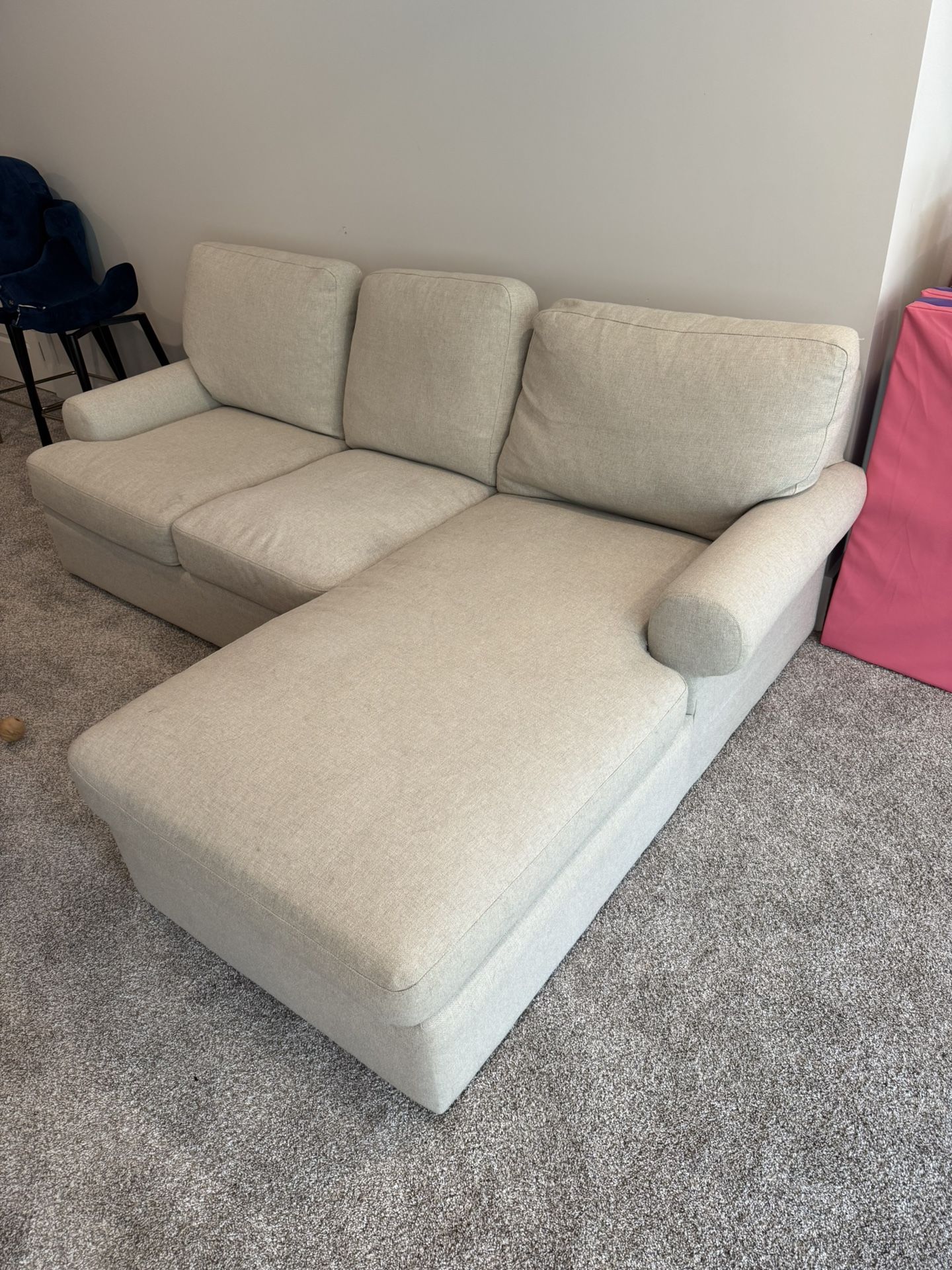 Couch With Chaise - Revolution Fabric