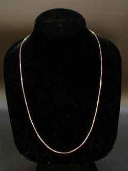 22" Gold Box Link chain #33818