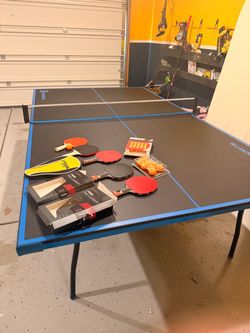 Table Tennis Table Set Foldable