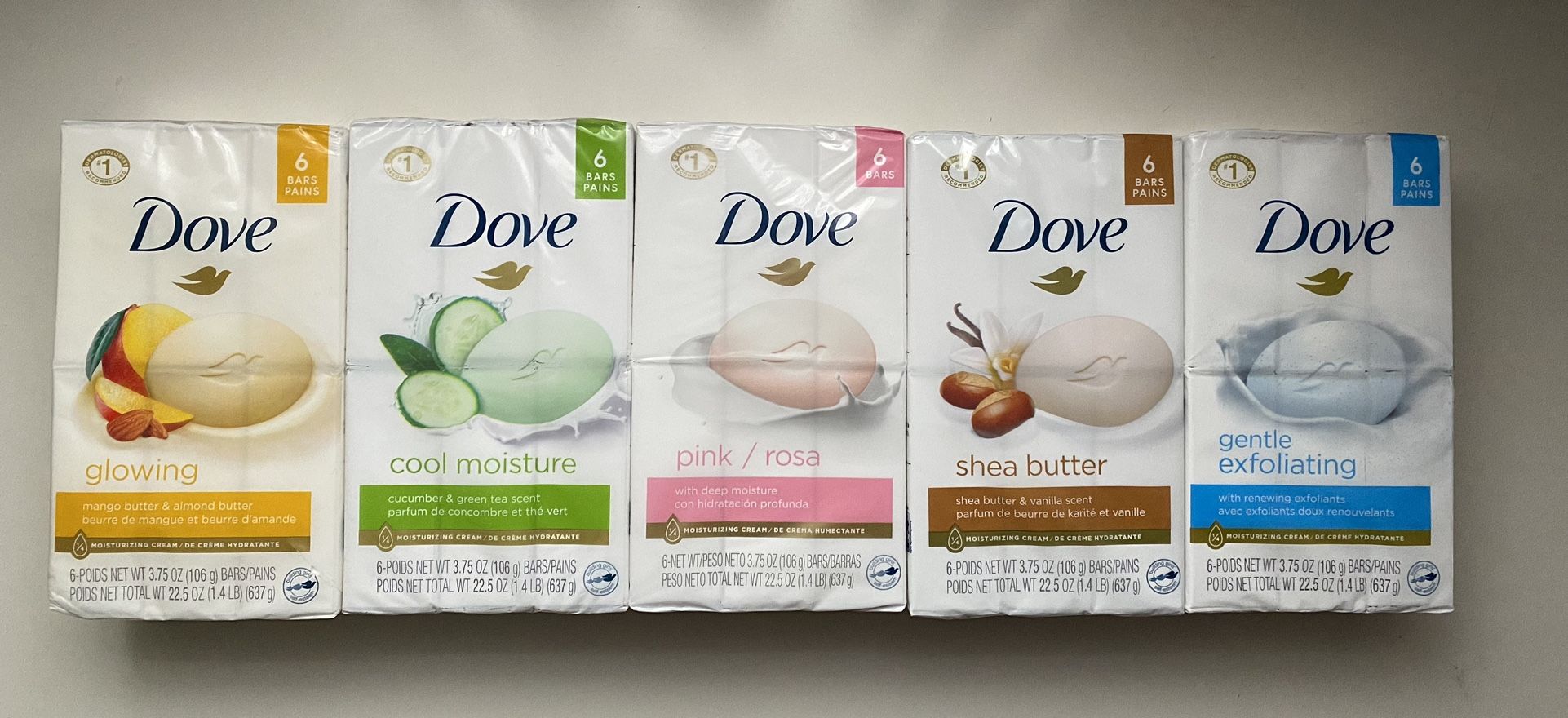 Dove 6 pack bar soap