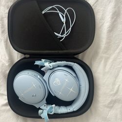 Bose Quiet Comfort Headphones Baby Blue Custom