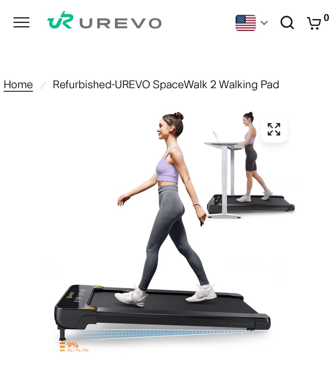 Treadmill- Walking UREVO SPACE WALK 2