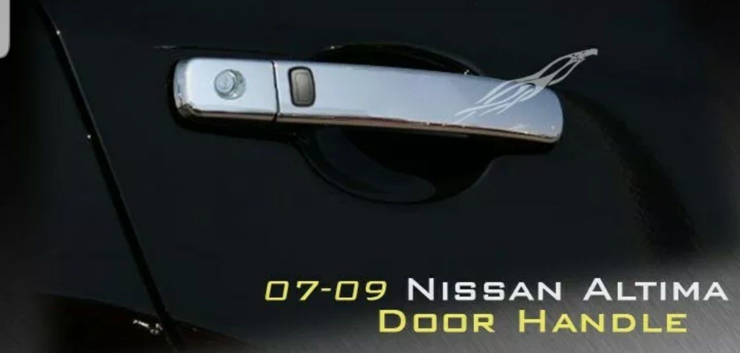Nissan Altima 07 - 09 Chrome 4 Door Handle Cover Covers w/ PSG Keyhole