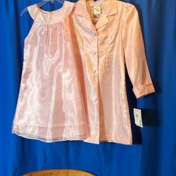 Bonnie Jean Size 10 2 PC Garment  Pink 