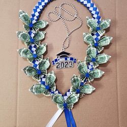 Graduation Butterfly Money Lei