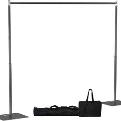 10x10 ft Pipe and Drape Backdrop Stand Kit Heavy Duty Backdrop Stand Adjustable Photo Background