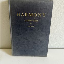 VINTAGE Harmony By Walter Piston 1948 Hardcover