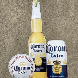 🔥  Corona Baseball Beer Bar Futbol Metal Tin Sign  