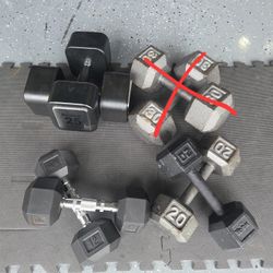 25lbs Dumbbells Set 20lbs Dumbells Set 12 Pounds Dumbbells Set Solid Hex Rubber Dumbells Curl 
