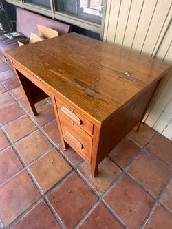 Wooden desk