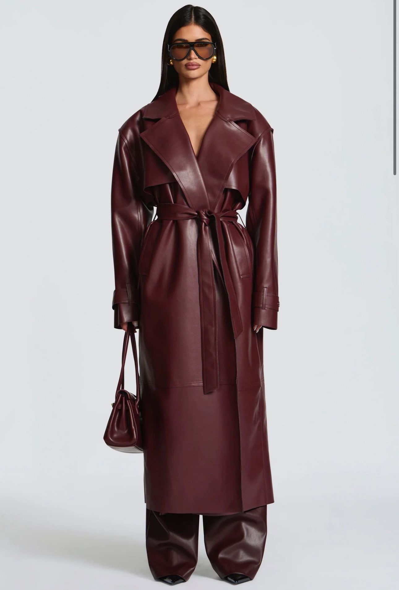 BRIDGET TRENCH COAT - PLUM BABYBOO FASHION