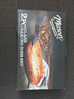 Two piece glass bakeware set