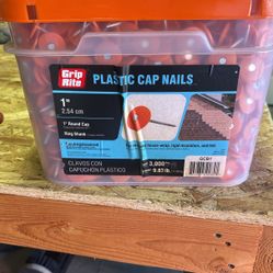 1 Inch Plastic Cap Nails 