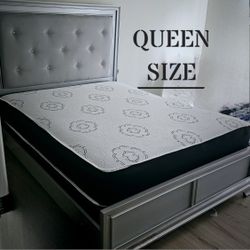 NEW QUEEN-SIZE MATTRESS & BOX SPRING - 2PC
