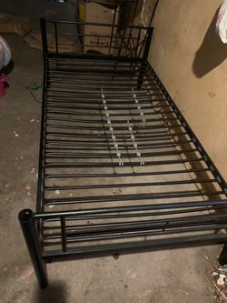 Black Metal Twin Bed Frame