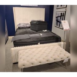white king size bed frame