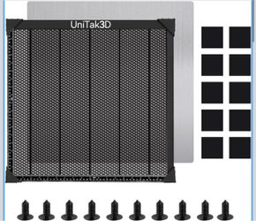 UniTak3D Honeycomb Laser Bed 500x500mm Working Table for XTool D1/D1 Pro/S9/S10/S30 Pro/RAY5 Engravers,Fast Heat Dissipation and Desktop Protection wi