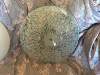 18 1/2 inch glass ceiling light cover