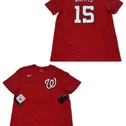 Washington Nationals Adams #15 Nike Red Jersey T Shirt Mens Large New With Tags