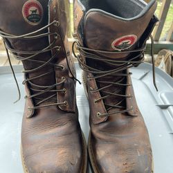 Red Wing Size 13 Steel Toe Boots 